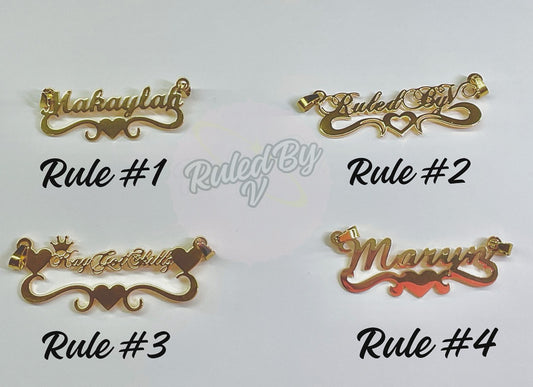 Rulez Name Necklace